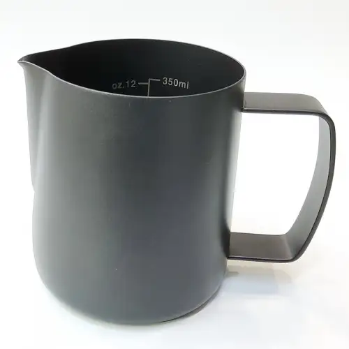 #BJ-L350BK; Stainless steel milk pitcher 350ml - BK