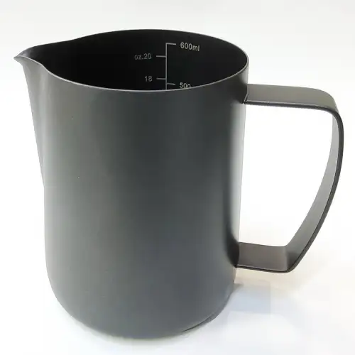 #BJ-L600BK; Stainless steel milk pitcher 600ml - BK