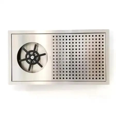 #BP4022; Stainless steel cup rinser 40x2..