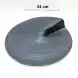 #BS1669-BK; Ceramic edge plate 9.75 inches