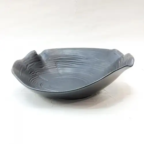 #BS1676-BK; Ceramic deep plate 6.5 inches