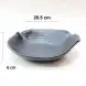 #BS1690-BK; Ceramic deep plate 8.25 inches