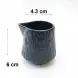 #BS1775-BK; Ceramic cream pot 80ml