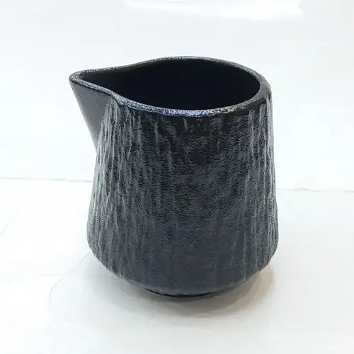 #BS1775-BK; Ceramic cream pot 80ml