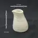 #BS1782-WT; Ceramic cream pot 40ml