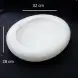 #BS1799-WT; Ceramic rock bowl 12.25 inches