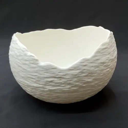 #BS1836-WT; Ceramic nesting bowl 5.5 inches
