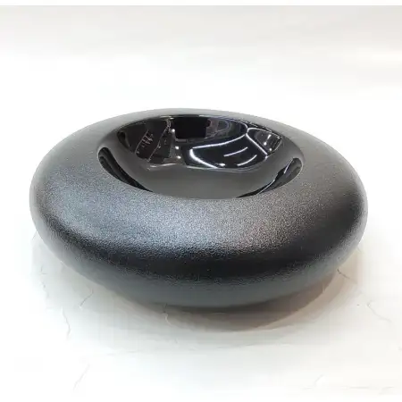 #BS1850-BK; Ceramic mushroom bowl 7 inch..