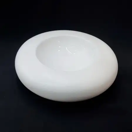 #BS1850-WT; Ceramic mushroom bowl 7 inch..