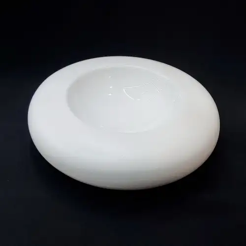 #BS1850-WT; Ceramic mushroom bowl 7 inches