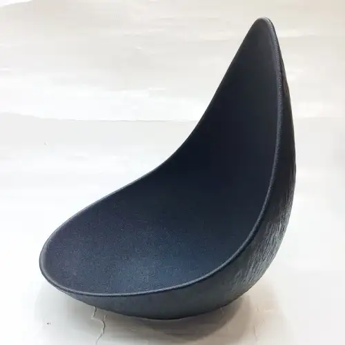 #BS1867-BK; Ceramic oval bowl 8 inches