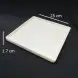 #BS1942-WT; Ceramic square plate 25cm