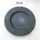 #BS1959-BK; Ceramic round plate 27cm 