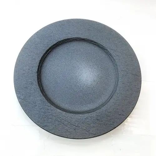 #BS1959-BK; Ceramic round plate 27cm 