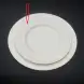 #BS1966-WT; Ceramic round plate 22cm