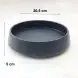 #BS2727-BK; Ceramic round bowl 20cm