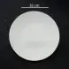 #BS5002-WT; Ceramic round plate 16cm