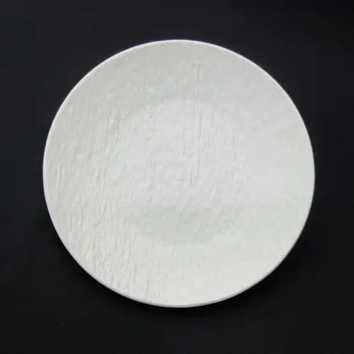 #BS5002-WT; Ceramic round plate 16cm
