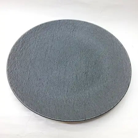 #BS5040-BK; Ceramic round plate 31.5cm..