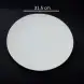 #BS5040-WT; Ceramic round plate 31.5cm