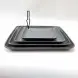 #BS5156-BK; Ceramic 17.5cm square plate