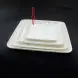 #BS5156-WT; Ceramic 17.5cm square plate