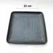 #BS5163-BK; Ceramic 23cm square plate