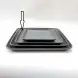 #BS5163-BK; Ceramic 23cm square plate