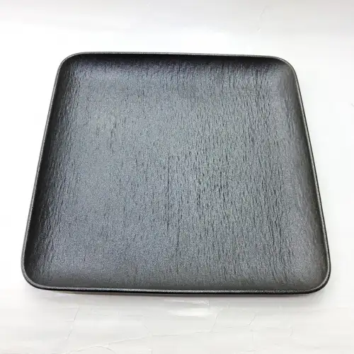 #BS5170-BK; Ceramic 27.5cm square plate