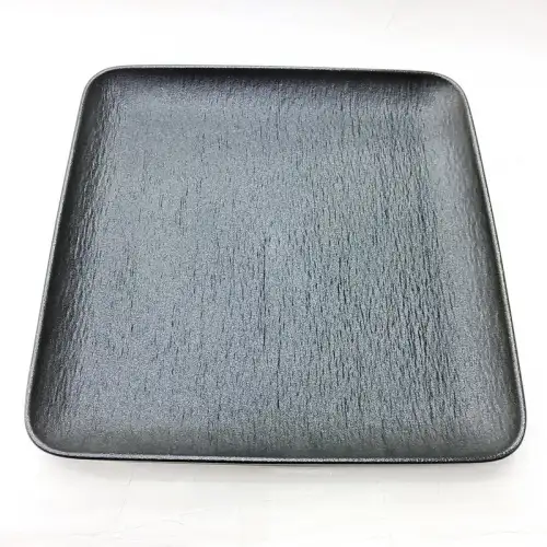 #BS5187-BK; Ceramic 30.5cm square plate