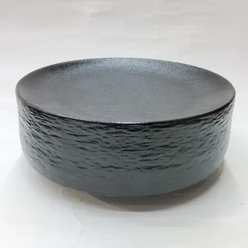 #BS5217-BK; Ceramic cylinder plate 23cm