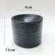 #BS5224-BK; Ceramic cylinder plate 9cm