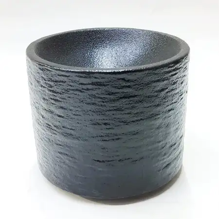 #BS5224-BK; Ceramic cylinder plate 9cm..