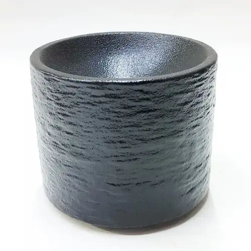 #BS5224-BK; Ceramic cylinder plate 9cm