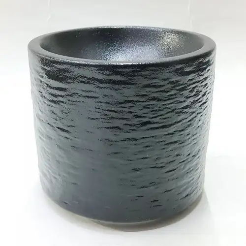 #BS5231-BK; Ceramic cylinder plate 10cm