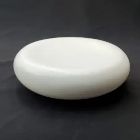 #BS5255-WT; Ceramic pebble bowl 4.5 inch..