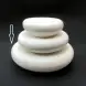 #BS5279-WT; Ceramic pebble shape bowl 7.25"