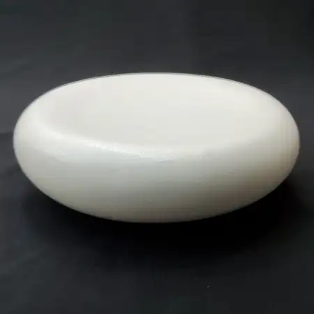 #BS5279-WT; Ceramic pebble shape bowl 7...