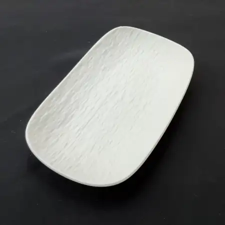 #BS5309-WT; Ceramic rectangular plate 15..