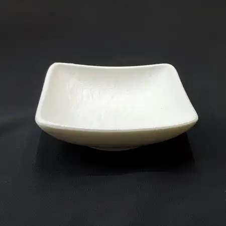#BS5316-WT; Ceramic square plate 7.5cm..