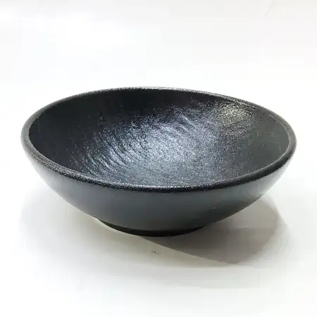 #BS5330-BK; Ceramic round plate 9cm..