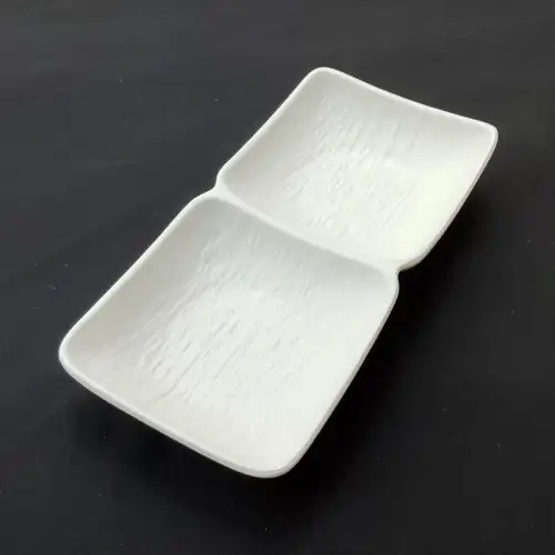 #BS5354-WT; Ceramic sauce dish 1x2
