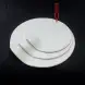 #BS8843-WT; Ceramic round 23cm slate shape