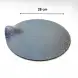 #BS8850-BK; Ceramic round 28cm slate shape