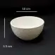 #BS8874-WT; Ceramic bowl 10cm