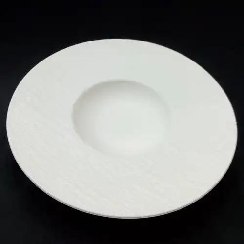 #BS8904-WT; Ceramic soup plate 28cm