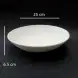 #BS8959-WT; Ceramic salad bowl 25cm