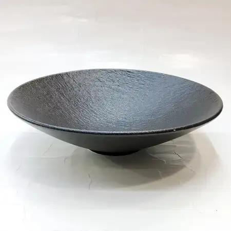 #BS8966-BK; Ceramic round bowl 20cm..