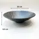 #BS8973-BK; Ceramic round bowl 23cm