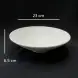 #BS8973-WT; Ceramic round bowl 23cm